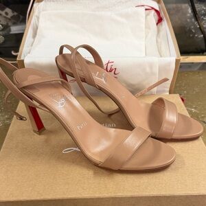 Christian Louboutin Nude Leather Heels